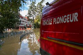 Heavy Flooding After Storm Kirk - Essonne