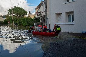 Heavy Flooding After Storm Kirk - Essonne