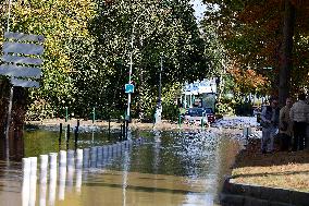 Heavy Flooding After Storm Kirk - Essonne