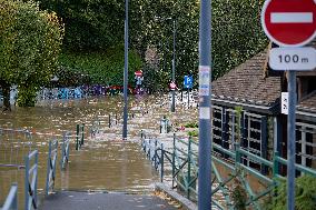 Heavy Flooding After Storm Kirk - Essonne