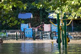 Heavy Flooding After Storm Kirk - Essonne