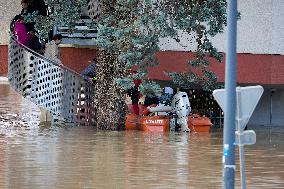 Heavy Flooding After Storm Kirk - Essonne