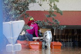 Heavy Flooding After Storm Kirk - Essonne