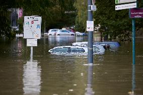 Heavy Flooding After Storm Kirk - Essonne