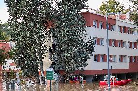 Heavy Flooding After Storm Kirk - Essonne