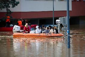 Heavy Flooding After Storm Kirk - Essonne