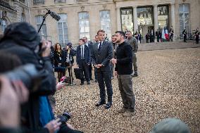 Volodymyr Zelensky at Elysee - Paris