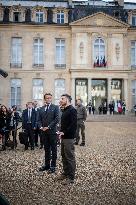 Volodymyr Zelensky at Elysee - Paris