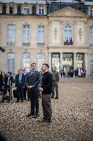 Volodymyr Zelensky at Elysee - Paris