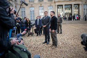 Volodymyr Zelensky at Elysee - Paris