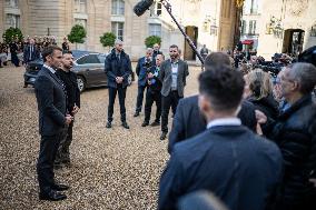 Volodymyr Zelensky at Elysee - Paris