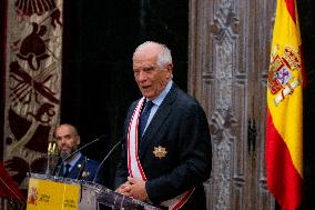 Josep Borrell Receives The Grand Cross Of Aeronautical Merit With White Badge