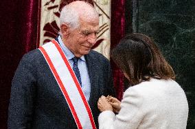 Josep Borrell Receives The Grand Cross Of Aeronautical Merit With White Badge