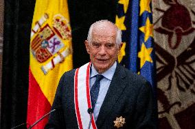 Josep Borrell Receives The Grand Cross Of Aeronautical Merit With White Badge