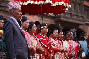 Nepal Observes Phulpati Ceremony