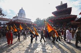 Nepal Observes Phulpati Ceremony