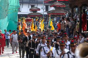 Nepal Observes Phulpati Ceremony