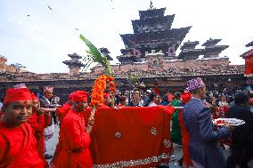 Nepal Observes Phulpati Ceremony