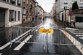 Heavy Flooding In Seine Et Marne Following Low-pressure Kirk