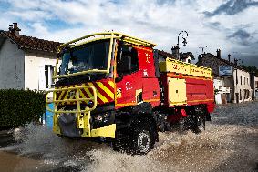 Heavy Flooding In Seine Et Marne Following Low-pressure Kirk