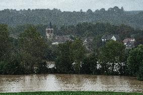 Heavy Flooding In Seine Et Marne Following Low-pressure Kirk