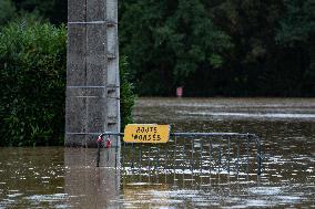 Heavy Flooding In Seine Et Marne Following Low-pressure Kirk