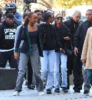 Sean Diddy family and Friends at The New York Court