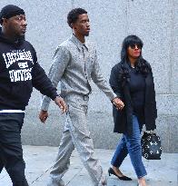 Sean Diddy family and Friends at The New York Court