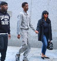 Sean Diddy family and Friends at The New York Court