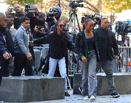 Sean Diddy family and Friends at The New York Court