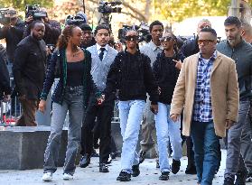 Sean Diddy family and Friends at The New York Court