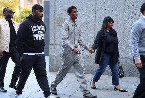 Sean Diddy family and Friends at The New York Court