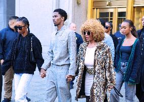 Sean Diddy family and Friends at The New York Court