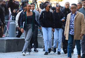 Sean Diddy family and Friends at The New York Court