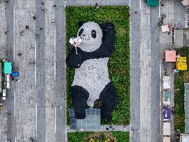 World's Heaviest Giant Panda Sculpture in Chengdu