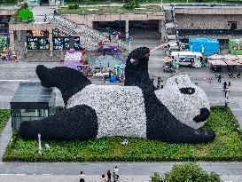 World's Heaviest Giant Panda Sculpture in Chengdu