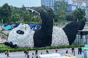 World's Heaviest Giant Panda Sculpture in Chengdu