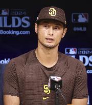 Baseball: Yu Darvish of Padres at press conference