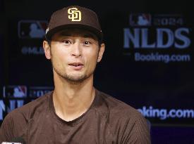 Baseball: Yu Darvish of Padres at press conference