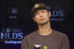 Baseball: Yu Darvish of Padres at press conference