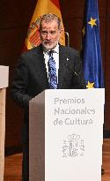 Royals At National Culture Awards - Madrid