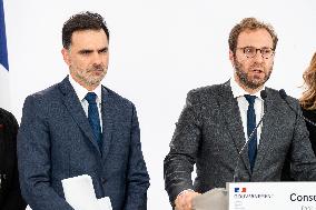 Weekly Cabinet Meeting Press Conference - Paris