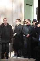 Michel Blanc Funeral - Paris