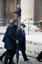 Michel Blanc Funeral - Paris