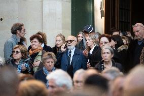 Michel Blanc Funeral - Paris