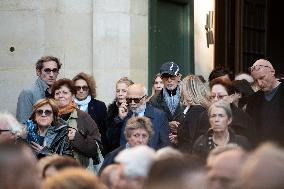 Michel Blanc Funeral - Paris