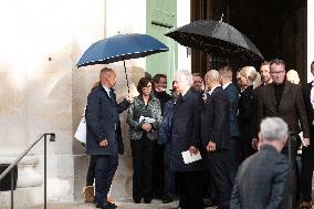 Michel Blanc Funeral - Paris