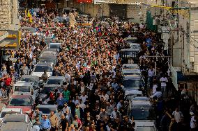 A Funeral Ceremony Held For Palestinian Ziad Abu Hlayel - West Bank