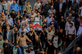 A Funeral Ceremony Held For Palestinian Ziad Abu Hlayel - West Bank