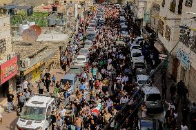 A Funeral Ceremony Held For Palestinian Ziad Abu Hlayel - West Bank